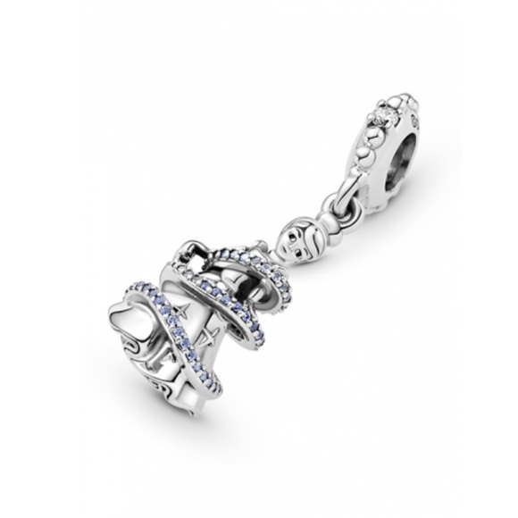 NWOT DISNEY, CINDERELLA MAGICAL MOMENT DANGLE CHARM Sterling Silver 925 - Picture 2 of 12